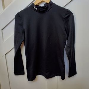 Youth hockey performance base layer long sleeve with neck top